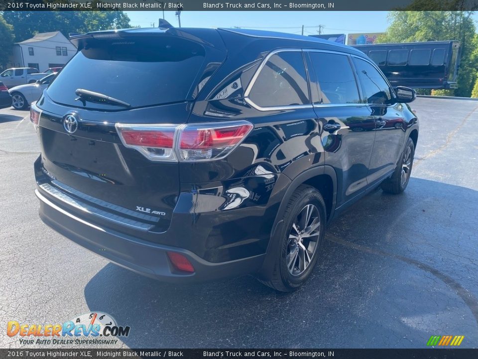 2016 Toyota Highlander XLE Midnight Black Metallic / Black Photo #5