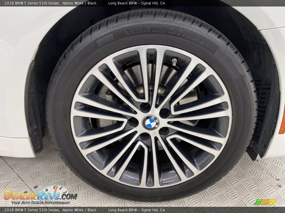 2018 BMW 5 Series 530i Sedan Alpine White / Black Photo #6