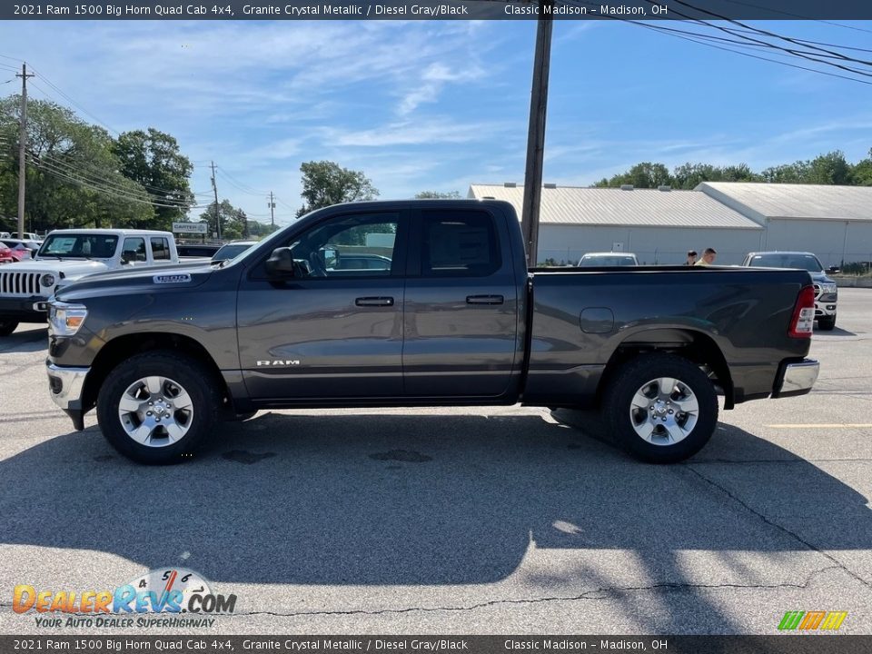 2021 Ram 1500 Big Horn Quad Cab 4x4 Granite Crystal Metallic / Diesel Gray/Black Photo #8