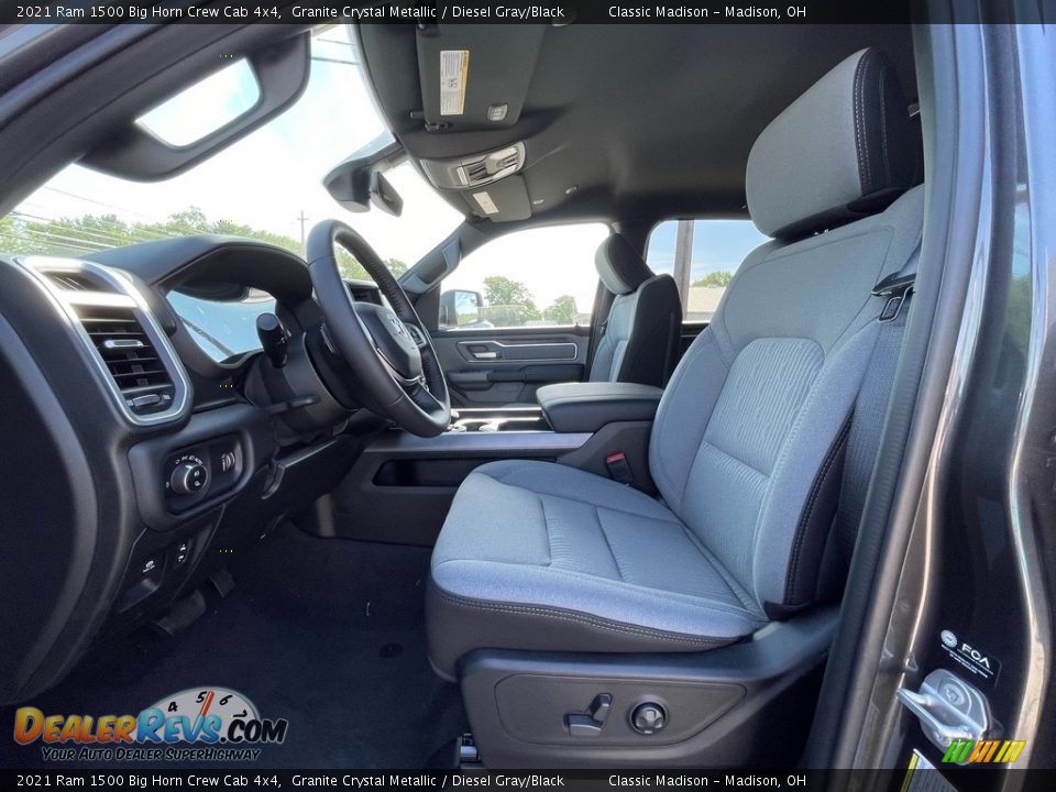 Front Seat of 2021 Ram 1500 Big Horn Crew Cab 4x4 Photo #2