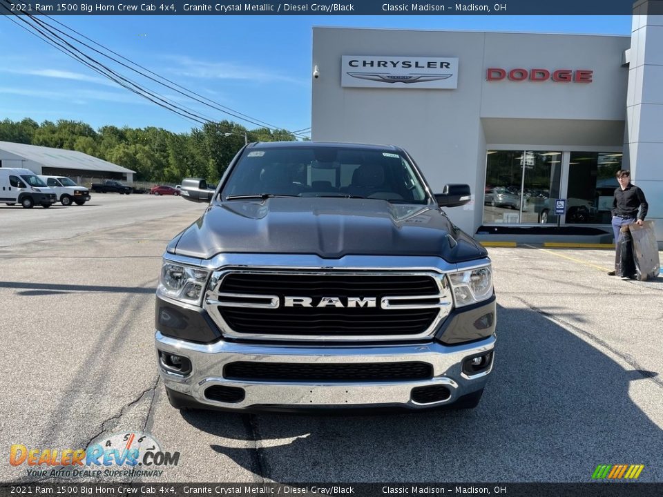 2021 Ram 1500 Big Horn Crew Cab 4x4 Granite Crystal Metallic / Diesel Gray/Black Photo #7