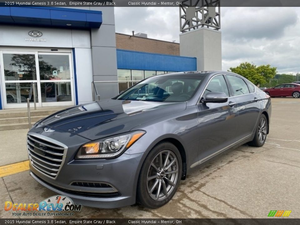 2015 Hyundai Genesis 3.8 Sedan Empire State Gray / Black Photo #1