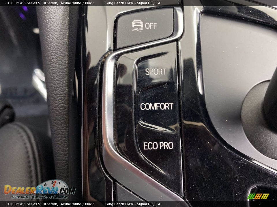 2018 BMW 5 Series 530i Sedan Alpine White / Black Photo #28