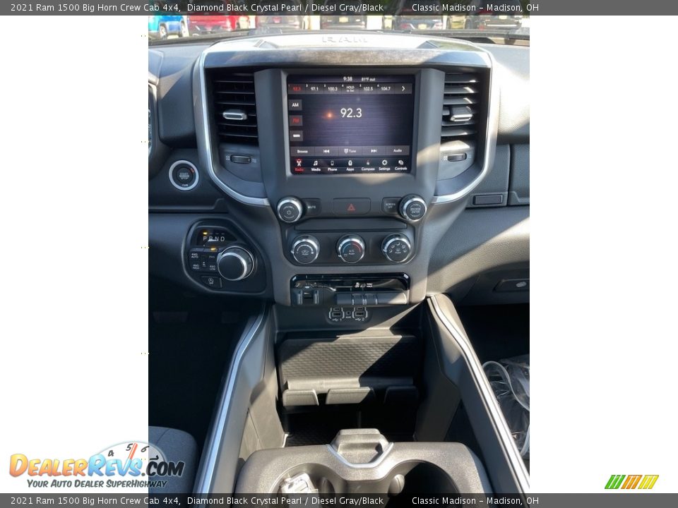 2021 Ram 1500 Big Horn Crew Cab 4x4 Diamond Black Crystal Pearl / Diesel Gray/Black Photo #6