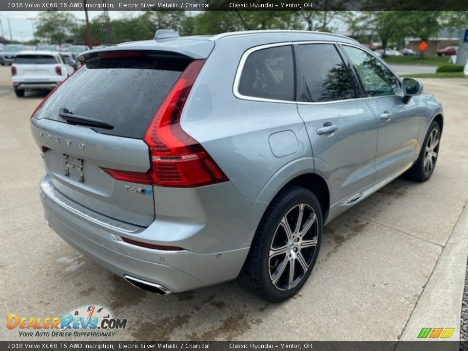 2018 Volvo XC60 T6 AWD Inscription Electric Silver Metallic / Charcoal Photo #2