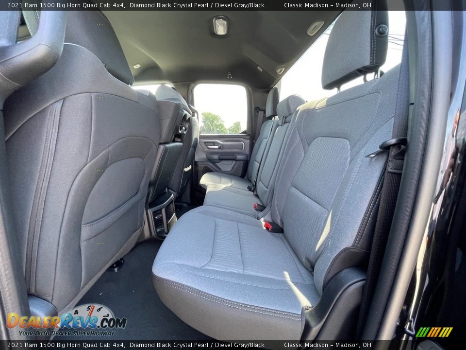2021 Ram 1500 Big Horn Quad Cab 4x4 Diamond Black Crystal Pearl / Diesel Gray/Black Photo #6