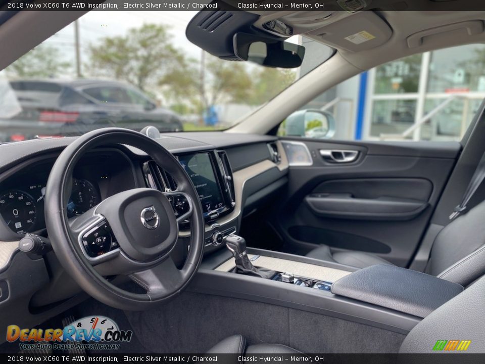 2018 Volvo XC60 T6 AWD Inscription Electric Silver Metallic / Charcoal Photo #3