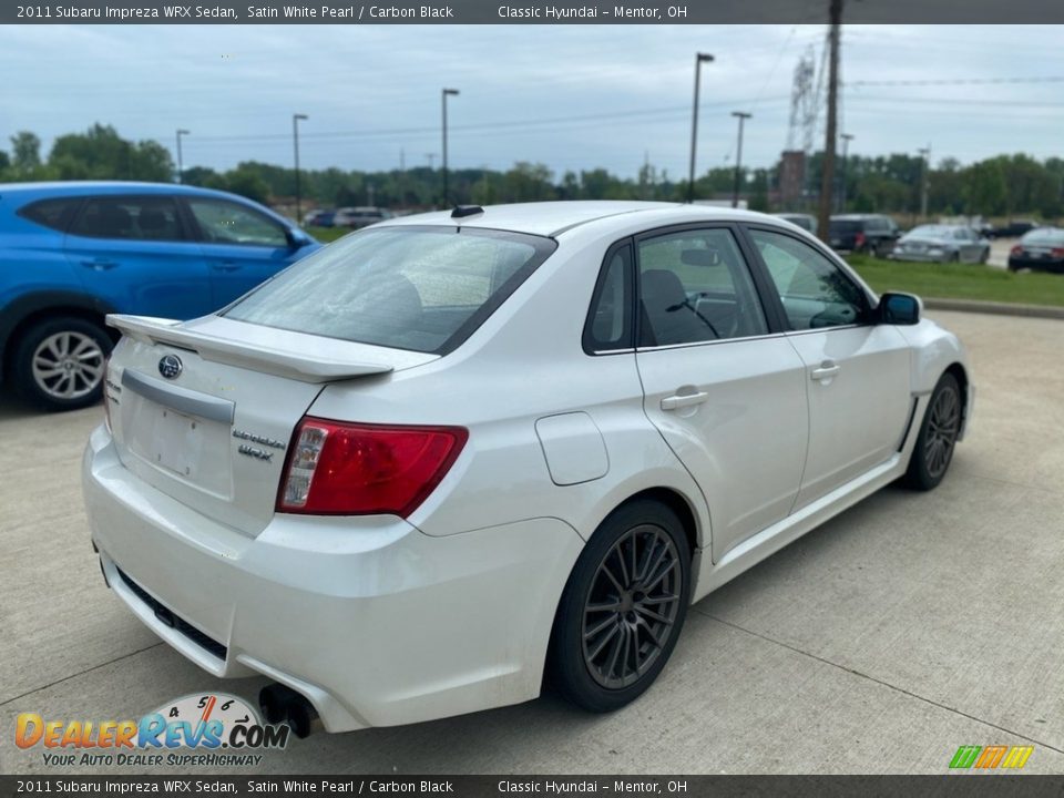 2011 Subaru Impreza WRX Sedan Satin White Pearl / Carbon Black Photo #2