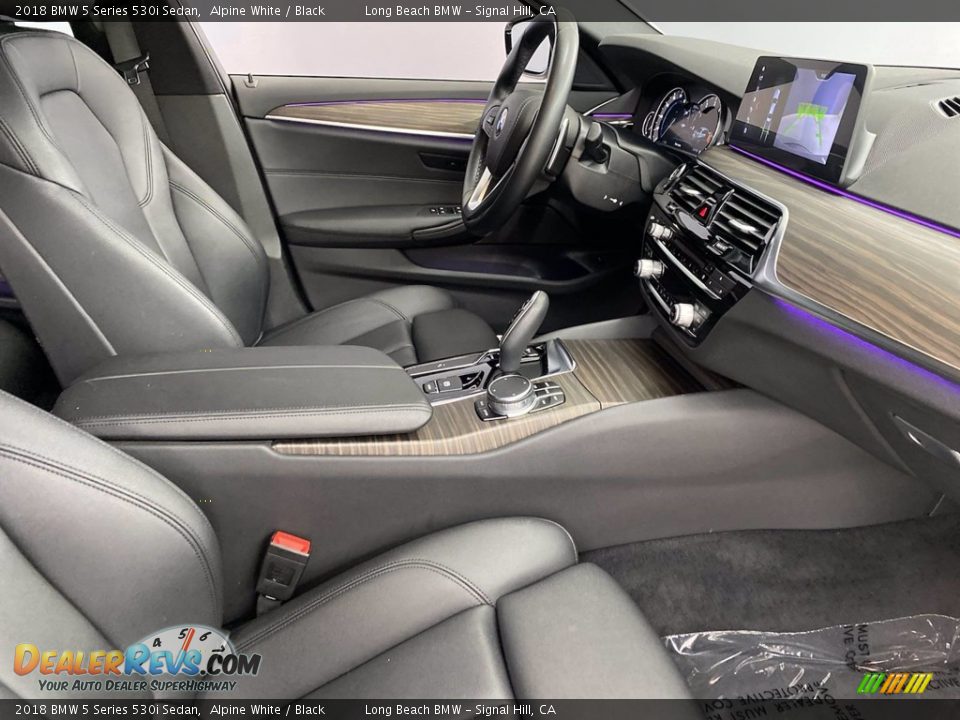 2018 BMW 5 Series 530i Sedan Alpine White / Black Photo #33