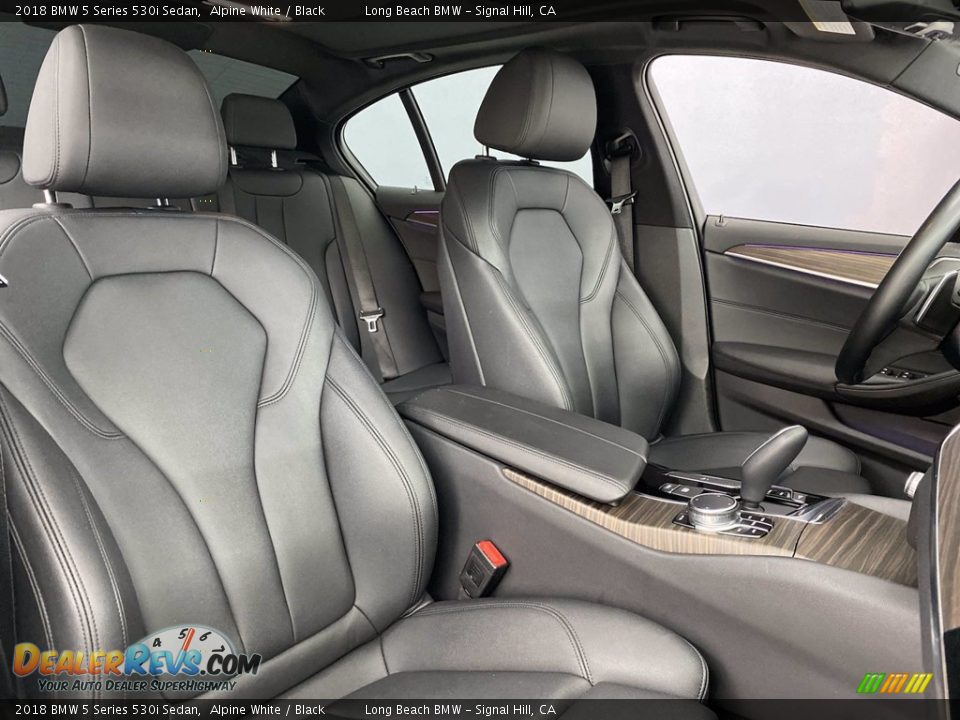 2018 BMW 5 Series 530i Sedan Alpine White / Black Photo #34