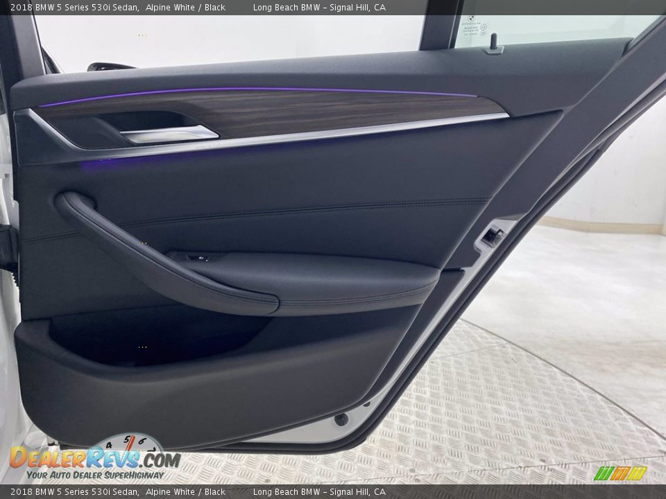 2018 BMW 5 Series 530i Sedan Alpine White / Black Photo #35