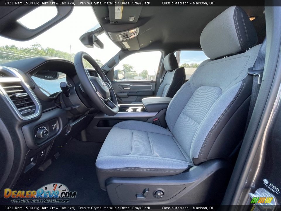 2021 Ram 1500 Big Horn Crew Cab 4x4 Granite Crystal Metallic / Diesel Gray/Black Photo #2
