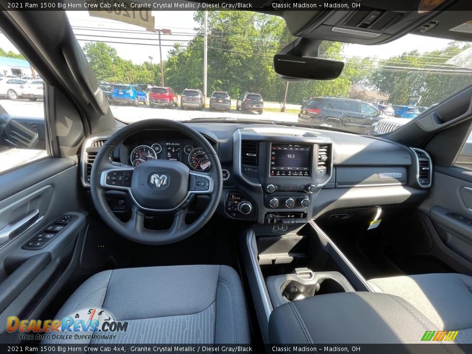 2021 Ram 1500 Big Horn Crew Cab 4x4 Granite Crystal Metallic / Diesel Gray/Black Photo #4