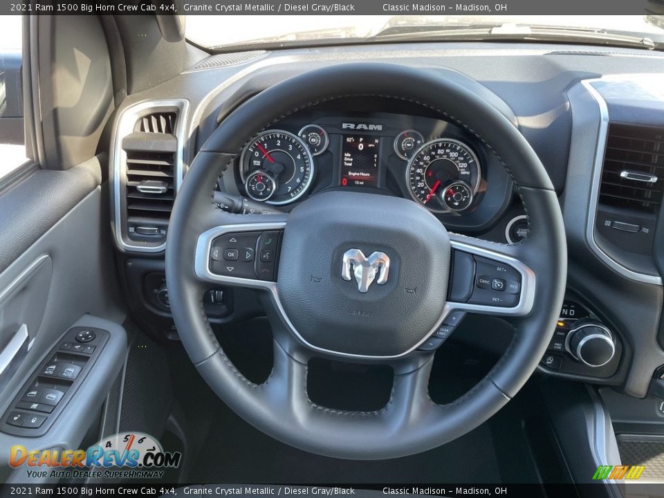 2021 Ram 1500 Big Horn Crew Cab 4x4 Granite Crystal Metallic / Diesel Gray/Black Photo #5