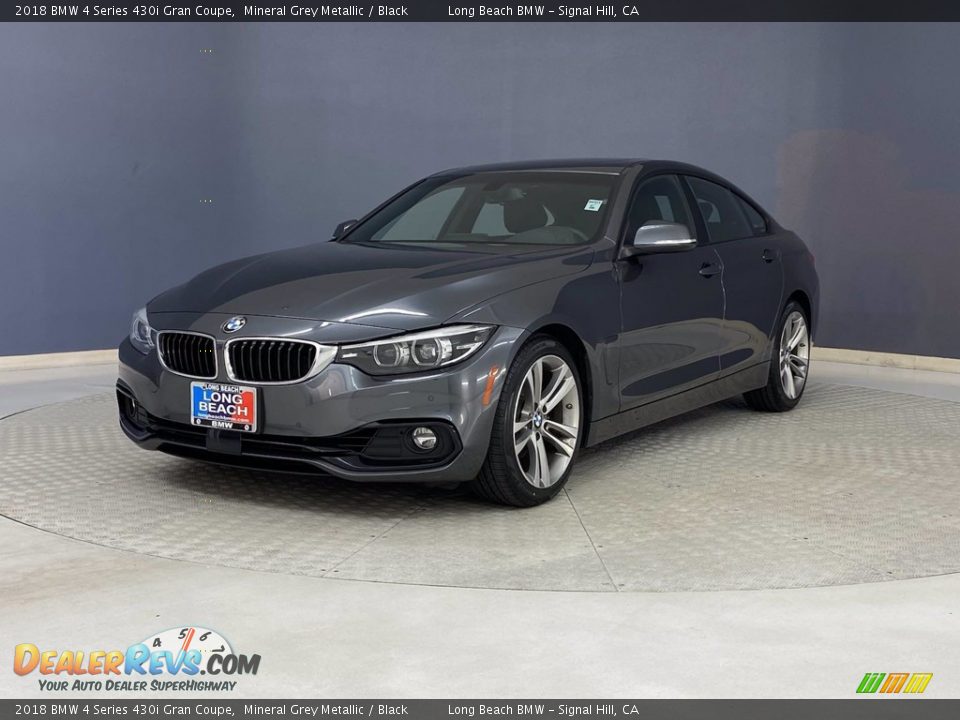 2018 BMW 4 Series 430i Gran Coupe Mineral Grey Metallic / Black Photo #3