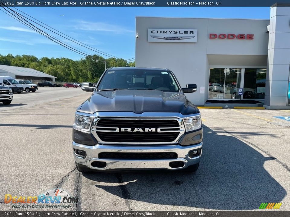 2021 Ram 1500 Big Horn Crew Cab 4x4 Granite Crystal Metallic / Diesel Gray/Black Photo #7