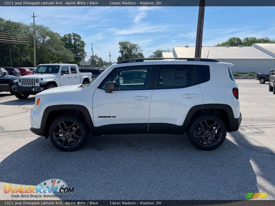 2021 Jeep Renegade Latitude 4x4 Alpine White / Black Photo #8