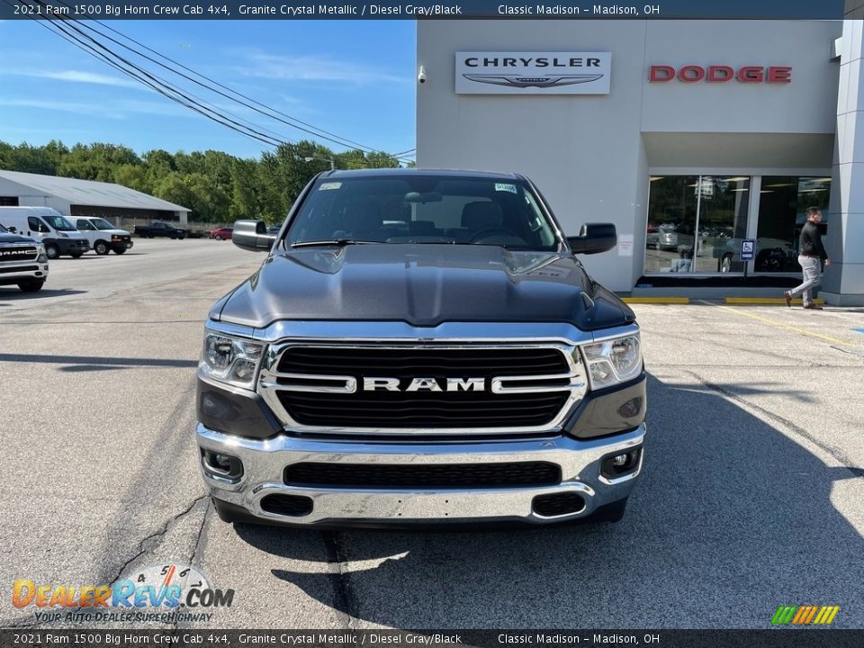 2021 Ram 1500 Big Horn Crew Cab 4x4 Granite Crystal Metallic / Diesel Gray/Black Photo #7