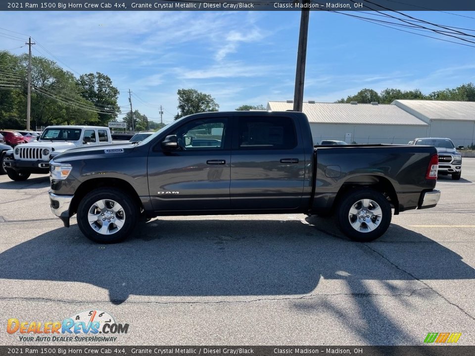 2021 Ram 1500 Big Horn Crew Cab 4x4 Granite Crystal Metallic / Diesel Gray/Black Photo #8