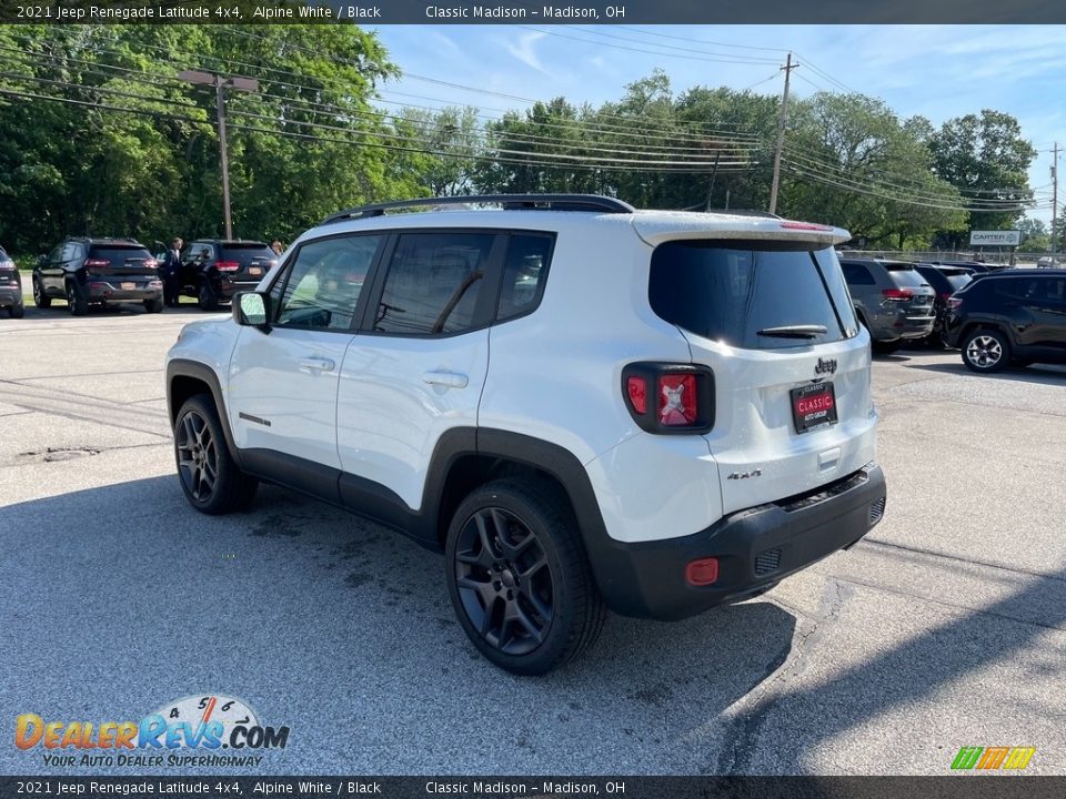 2021 Jeep Renegade Latitude 4x4 Alpine White / Black Photo #9