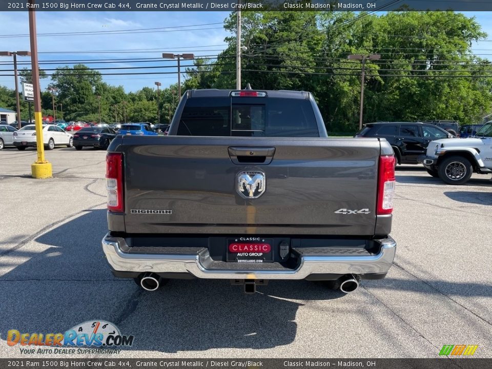 2021 Ram 1500 Big Horn Crew Cab 4x4 Granite Crystal Metallic / Diesel Gray/Black Photo #10