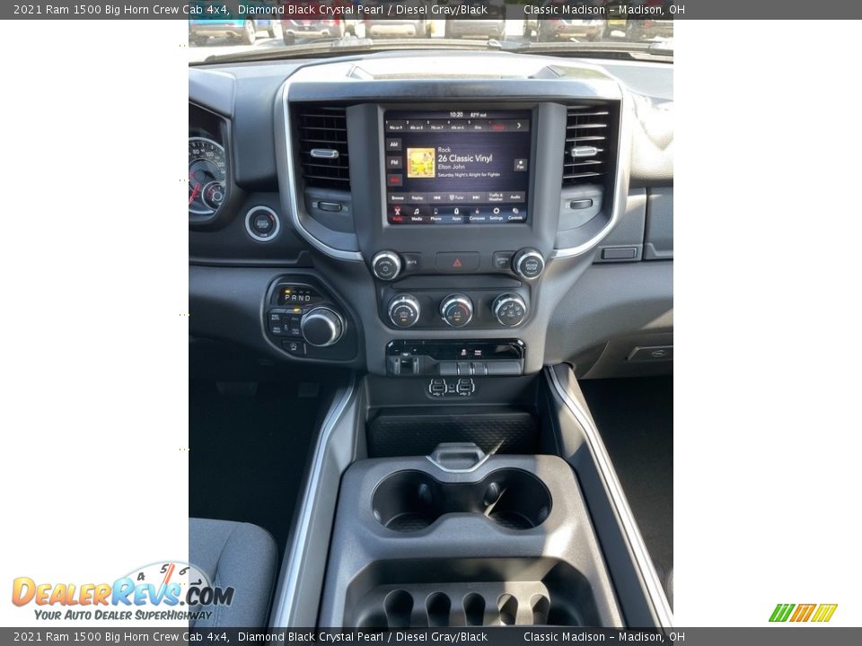 2021 Ram 1500 Big Horn Crew Cab 4x4 Diamond Black Crystal Pearl / Diesel Gray/Black Photo #6