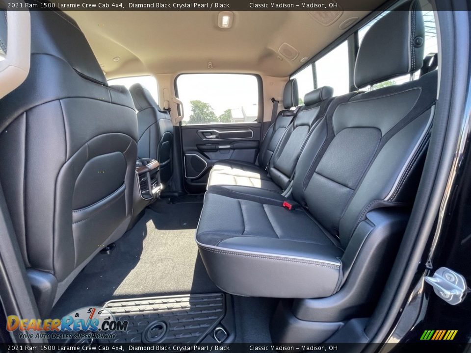 Rear Seat of 2021 Ram 1500 Laramie Crew Cab 4x4 Photo #3