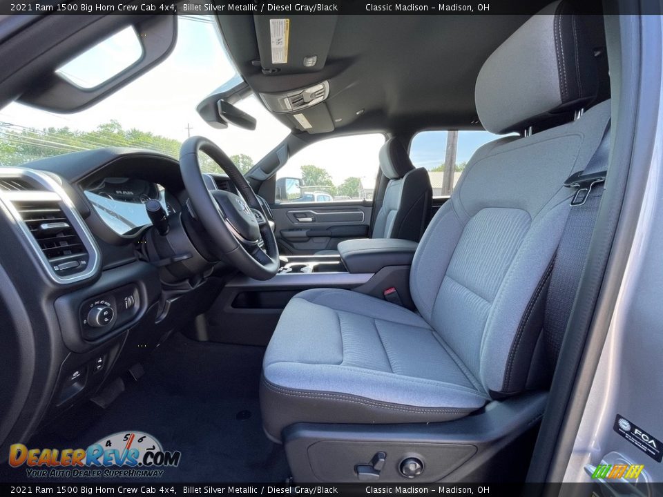 Front Seat of 2021 Ram 1500 Big Horn Crew Cab 4x4 Photo #2