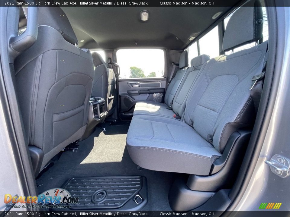 Rear Seat of 2021 Ram 1500 Big Horn Crew Cab 4x4 Photo #3