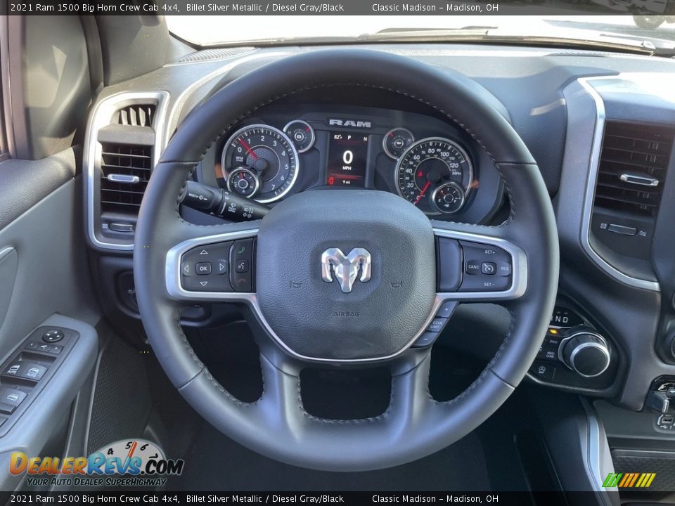 2021 Ram 1500 Big Horn Crew Cab 4x4 Steering Wheel Photo #5