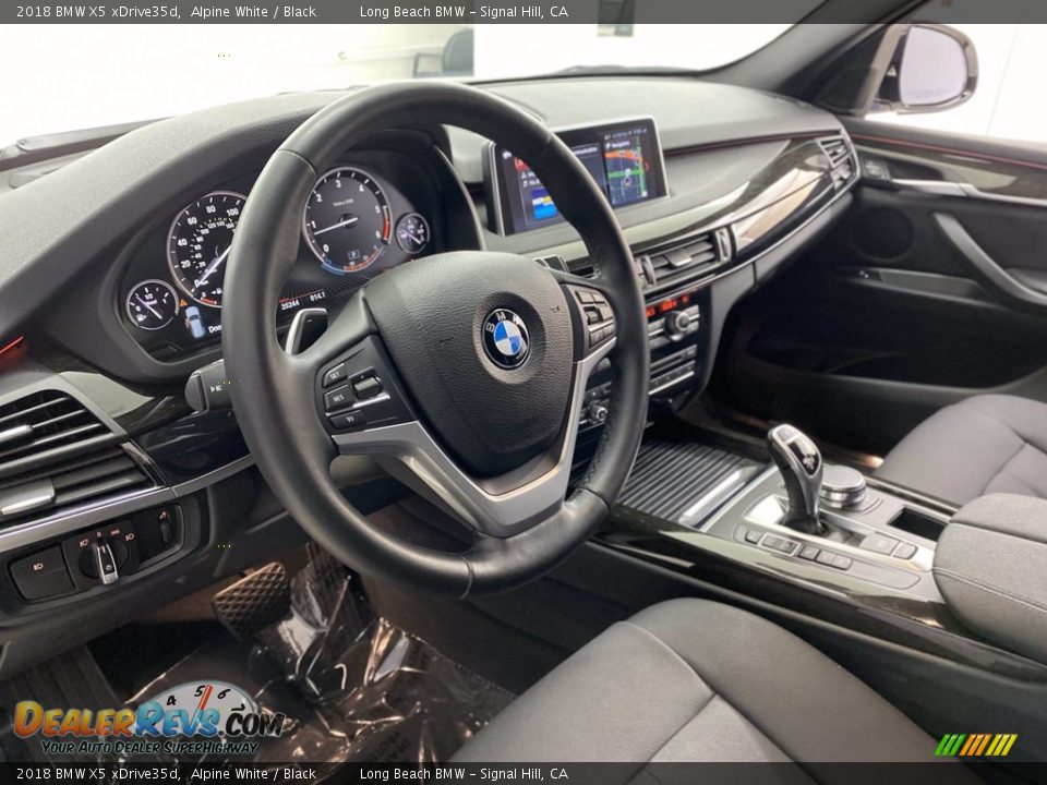 2018 BMW X5 xDrive35d Alpine White / Black Photo #16