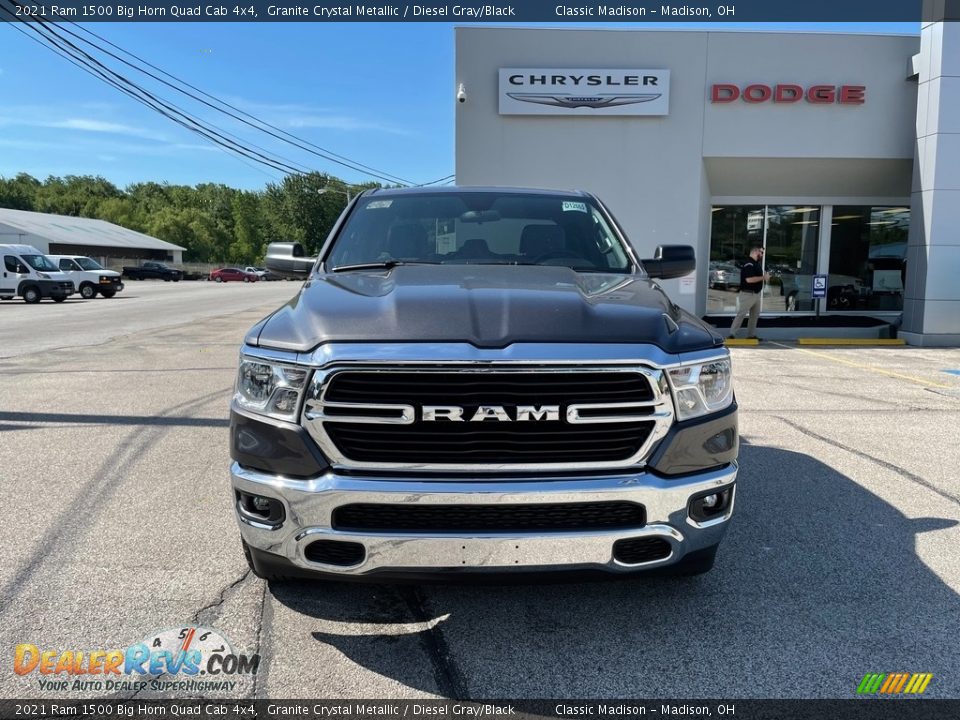 2021 Ram 1500 Big Horn Quad Cab 4x4 Granite Crystal Metallic / Diesel Gray/Black Photo #7