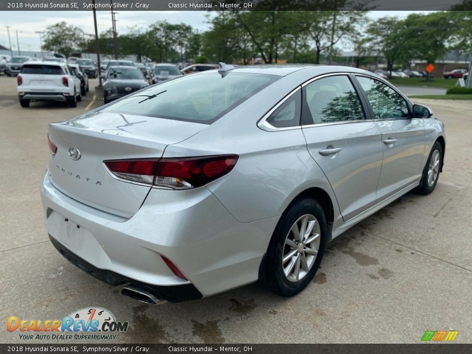 2018 Hyundai Sonata SE Symphony Silver / Gray Photo #2