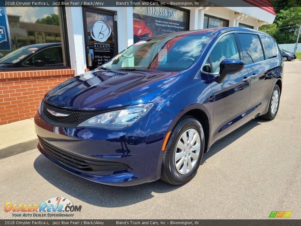 2018 Chrysler Pacifica L Jazz Blue Pearl / Black/Alloy Photo #1