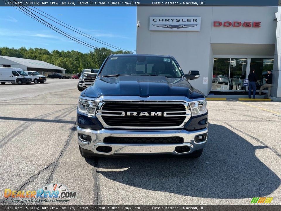 2021 Ram 1500 Big Horn Crew Cab 4x4 Patriot Blue Pearl / Diesel Gray/Black Photo #7