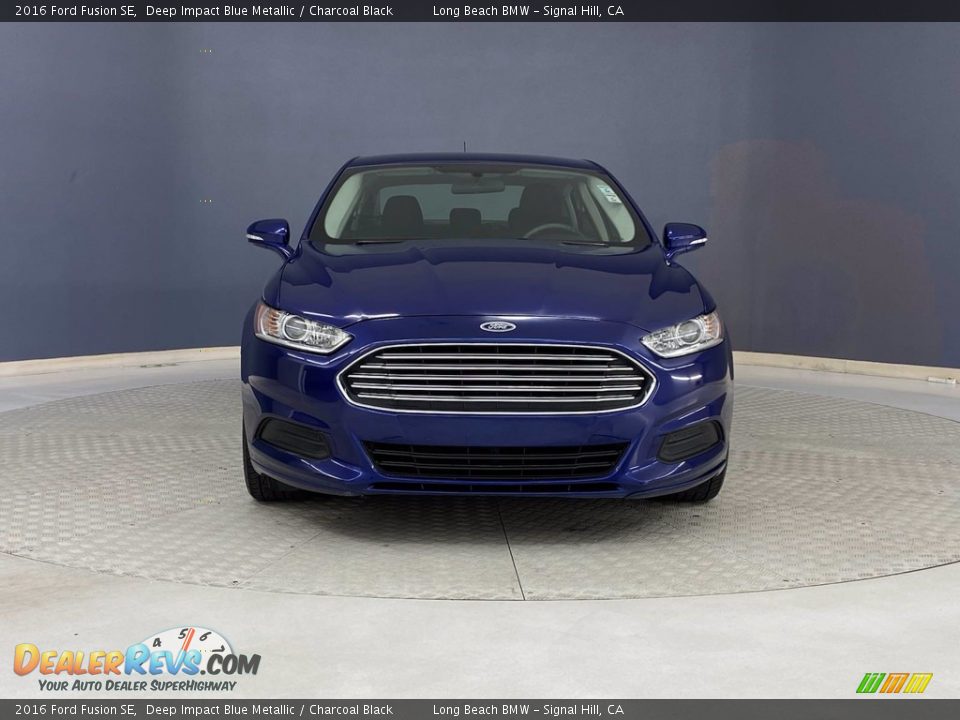 2016 Ford Fusion SE Deep Impact Blue Metallic / Charcoal Black Photo #2