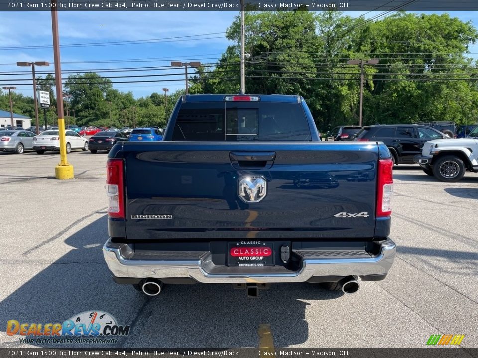 2021 Ram 1500 Big Horn Crew Cab 4x4 Patriot Blue Pearl / Diesel Gray/Black Photo #10