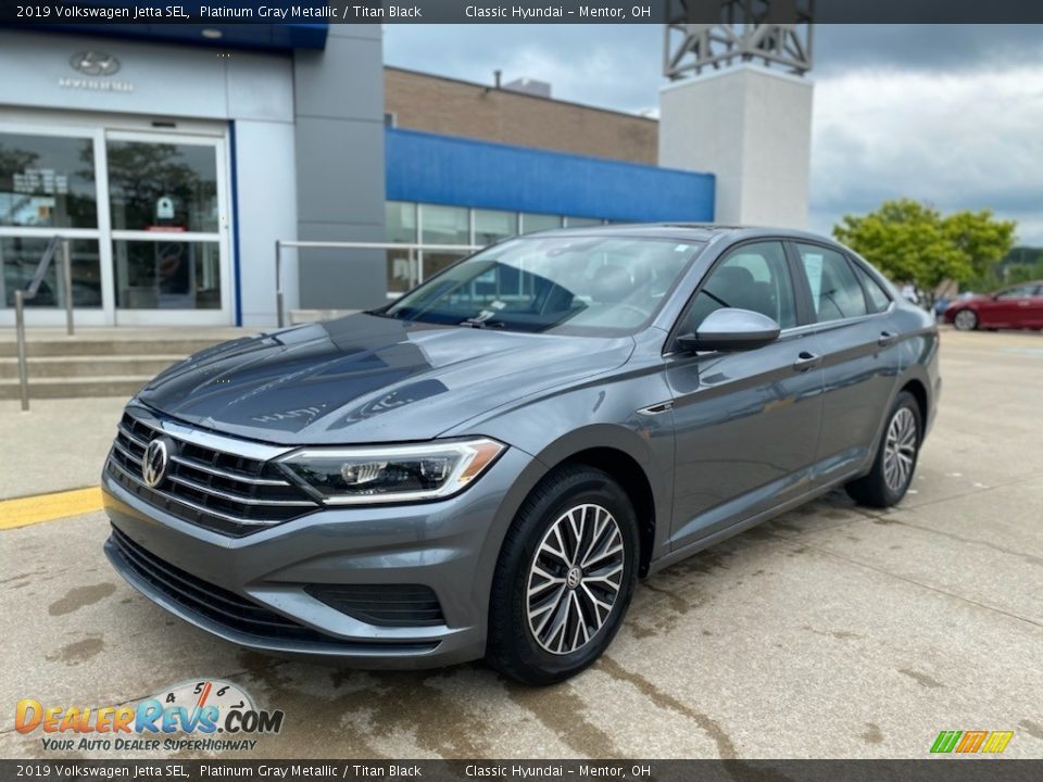 2019 Volkswagen Jetta SEL Platinum Gray Metallic / Titan Black Photo #1