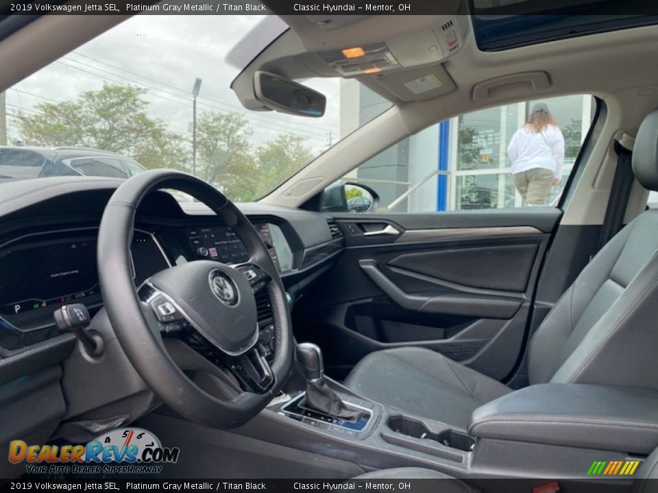 2019 Volkswagen Jetta SEL Platinum Gray Metallic / Titan Black Photo #3