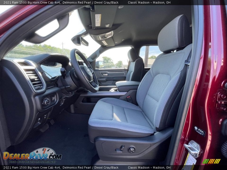 2021 Ram 1500 Big Horn Crew Cab 4x4 Delmonico Red Pearl / Diesel Gray/Black Photo #2