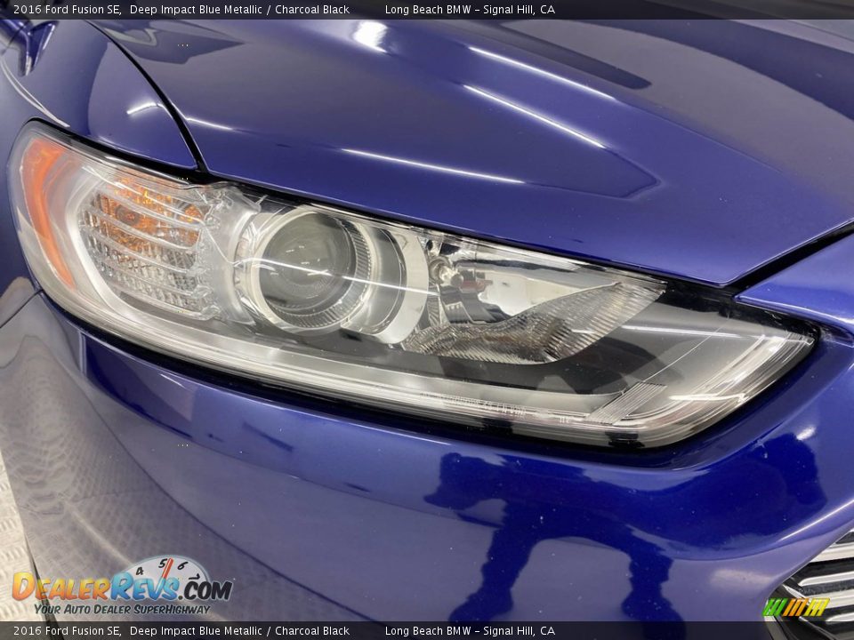 2016 Ford Fusion SE Deep Impact Blue Metallic / Charcoal Black Photo #7