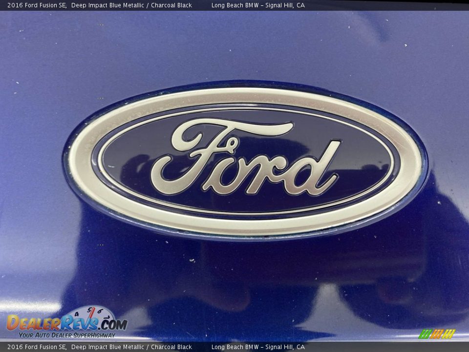 2016 Ford Fusion SE Deep Impact Blue Metallic / Charcoal Black Photo #8