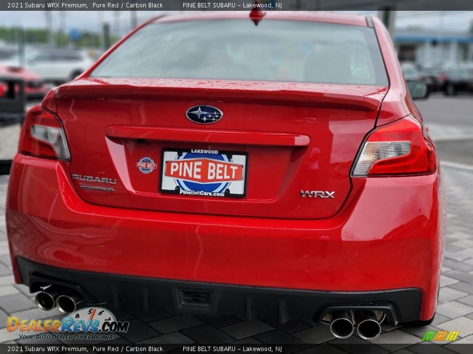 2021 Subaru WRX Premium Pure Red / Carbon Black Photo #6