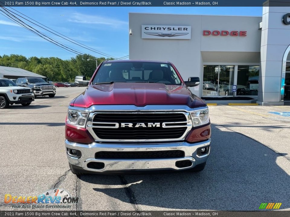 2021 Ram 1500 Big Horn Crew Cab 4x4 Delmonico Red Pearl / Diesel Gray/Black Photo #7