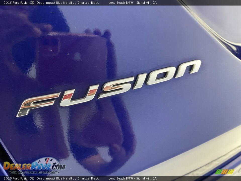 2016 Ford Fusion SE Deep Impact Blue Metallic / Charcoal Black Photo #11