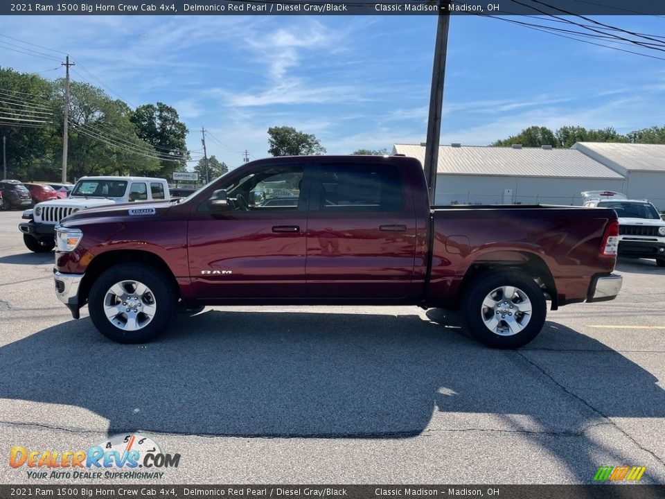 2021 Ram 1500 Big Horn Crew Cab 4x4 Delmonico Red Pearl / Diesel Gray/Black Photo #8