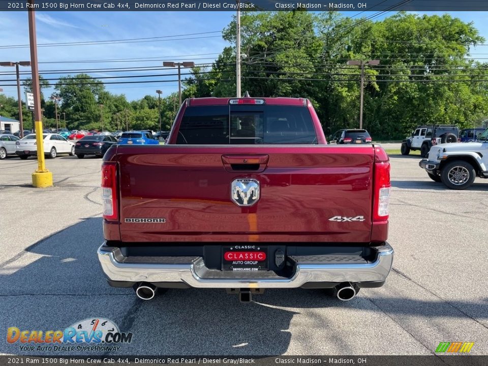2021 Ram 1500 Big Horn Crew Cab 4x4 Delmonico Red Pearl / Diesel Gray/Black Photo #10