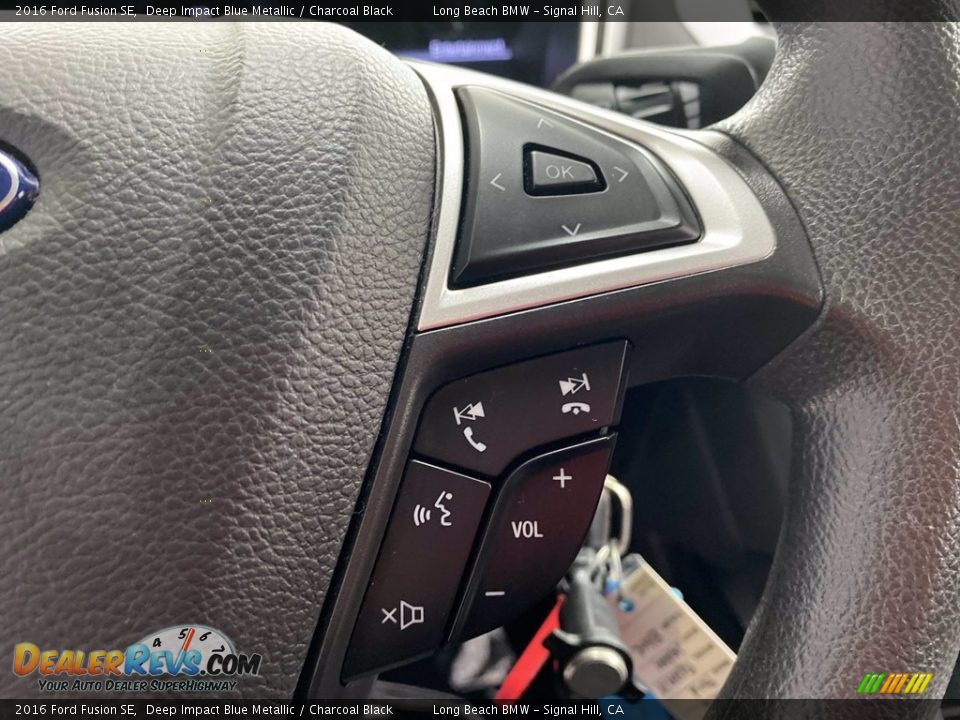 2016 Ford Fusion SE Deep Impact Blue Metallic / Charcoal Black Photo #20