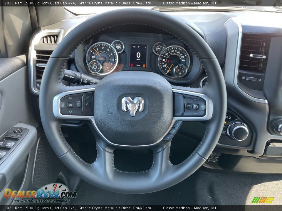 2021 Ram 1500 Big Horn Quad Cab 4x4 Granite Crystal Metallic / Diesel Gray/Black Photo #3