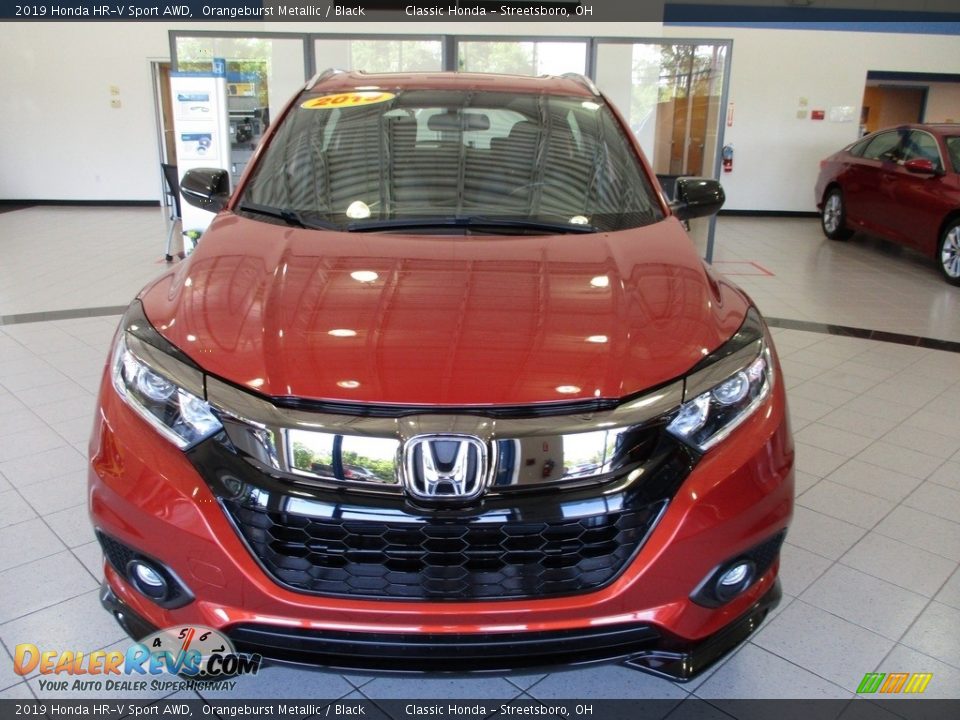 2019 Honda HR-V Sport AWD Orangeburst Metallic / Black Photo #2